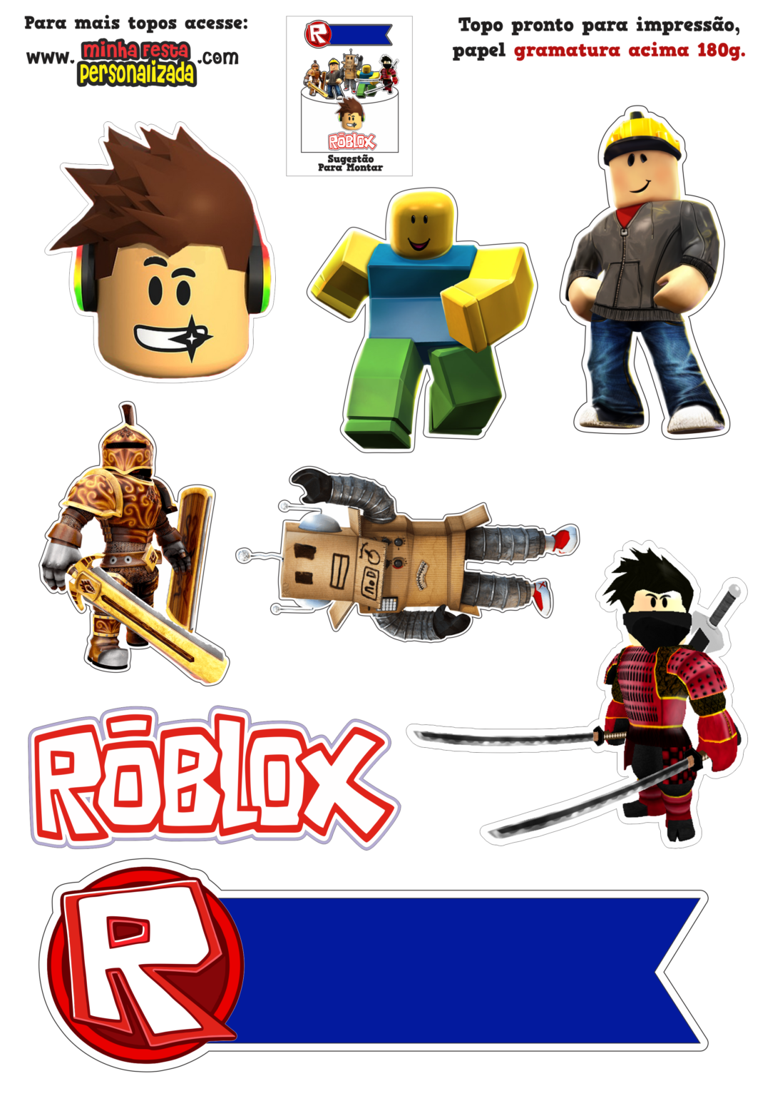 Topos De Bolo Roblox Modelo