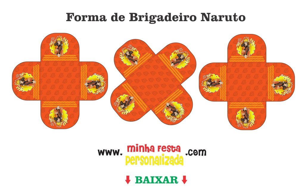 BRIGADEIRO NARUTO MONTADO 1024x644 - Kit completo para festa personalizada do Naruto totalmente gratuito
