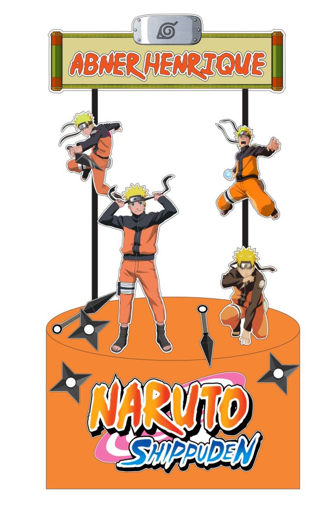 Topo De Bolo Naruto Para Imprimir arte Digital