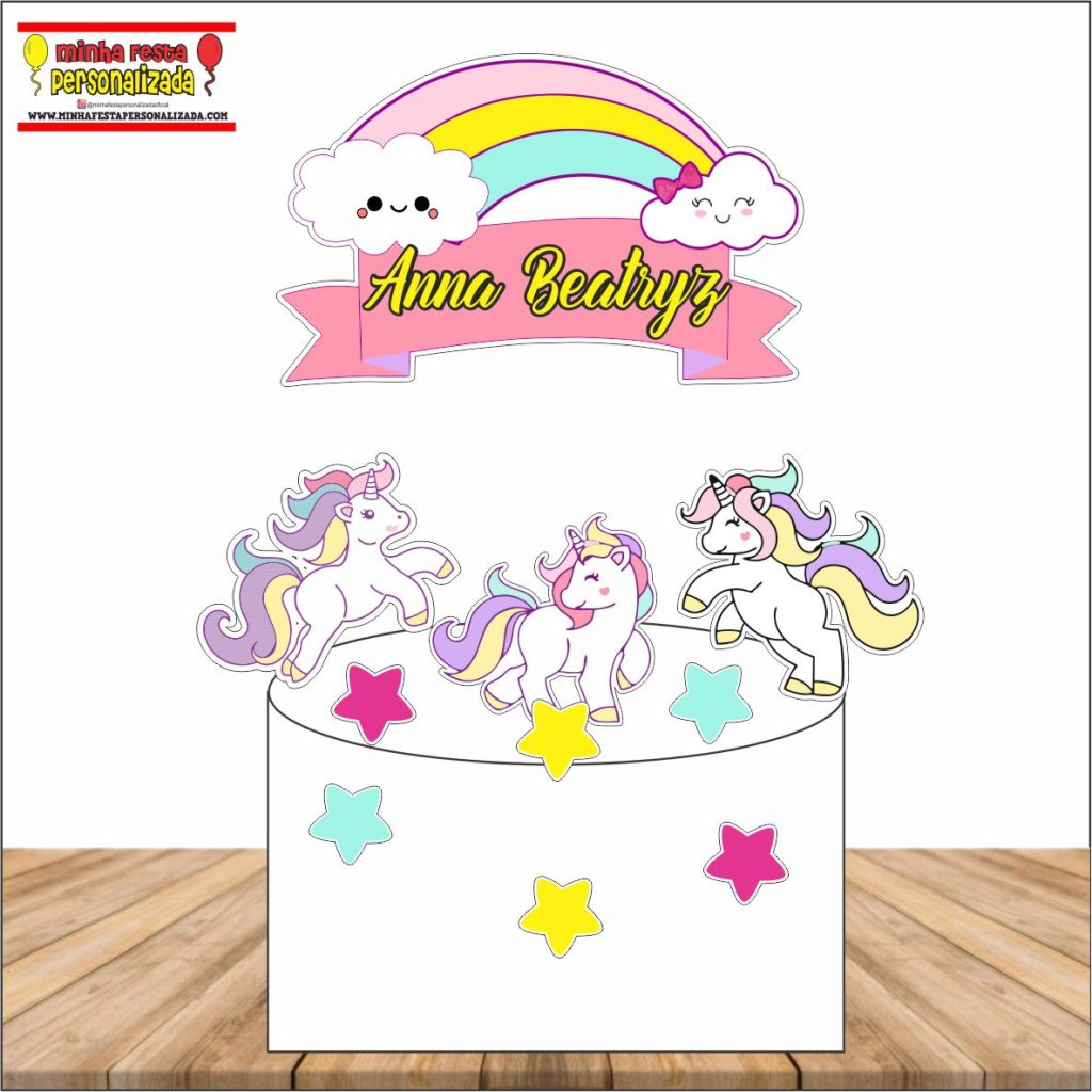 MODELO 05 1024x1024 - Topo de Bolo Unicornio – Diversos modelos gratuitos para você