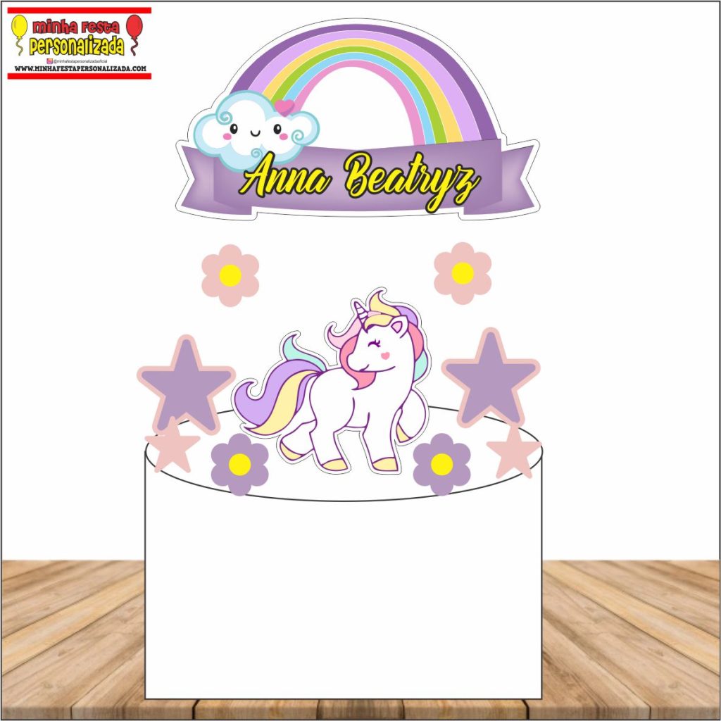 MODELO 08 1024x1024 - Topo de Bolo Unicornio – Diversos modelos gratuitos para você