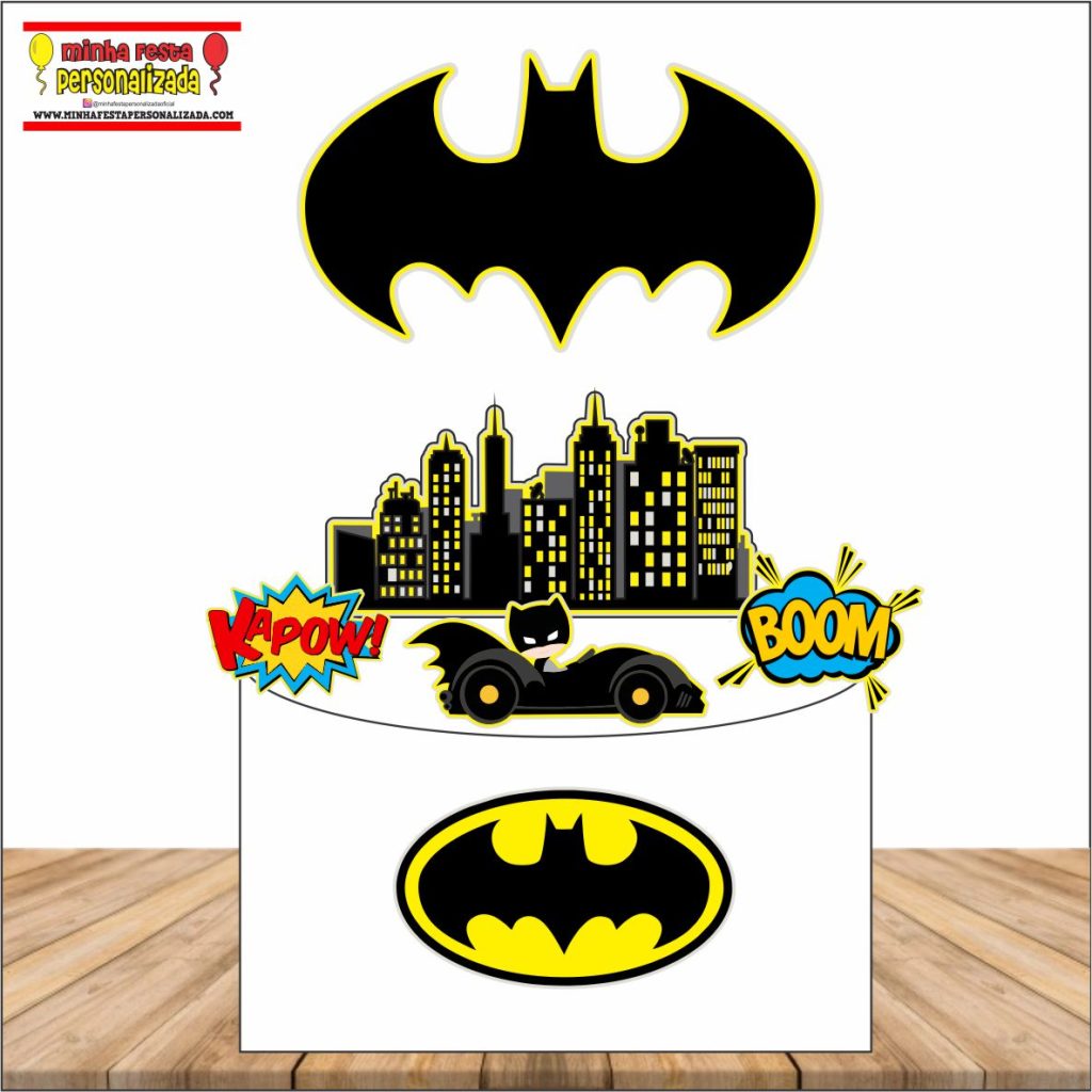 TOPO BATMAN 1024x1024 - Topo de bolo Batman – Kit só um bolinho completo e gratuito
