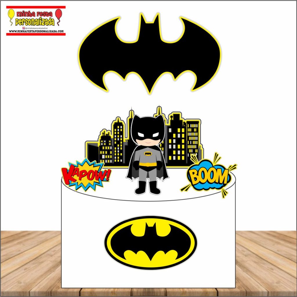TOPO DE BOLO BATMAN 1024x1024 - Topo de bolo Batman – Kit só um bolinho completo e gratuito