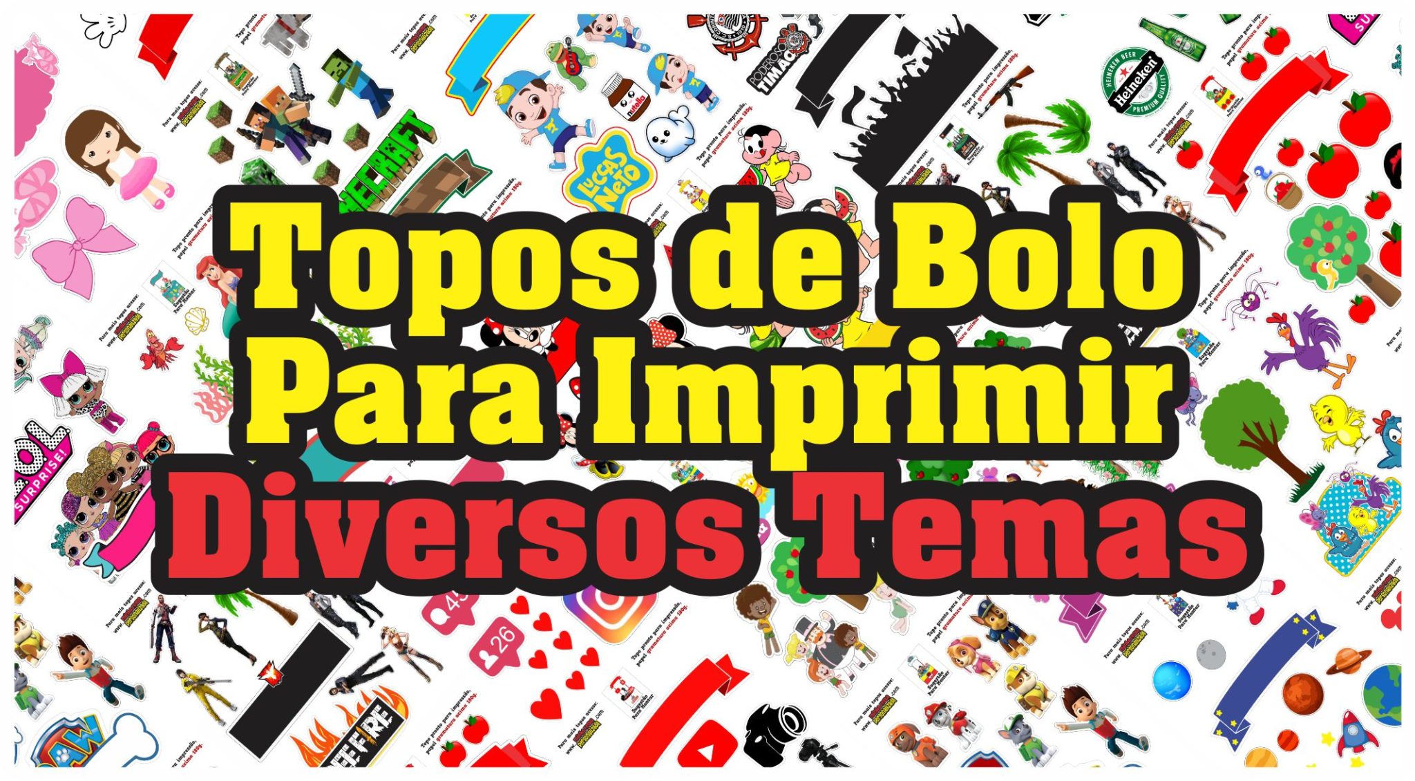 Topo de Bolo Para imprimir Grátis– Minha Festa Personalizada