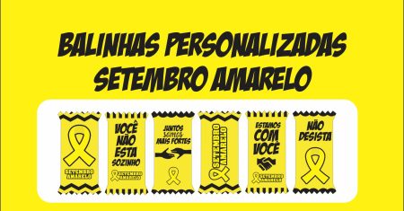 Balinha Personalizada setembro Amarelo grátis
