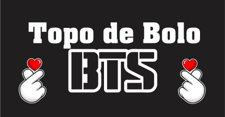 Topo de Bolo BTS gratuito pronto para imprimir