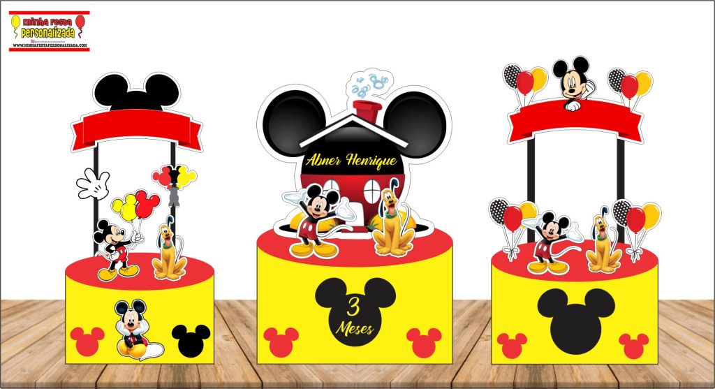 topo de bolo para imprimir Mickey 1024x557 - Topo de Bolo Para imprimir Grátis– Minha Festa Personalizada