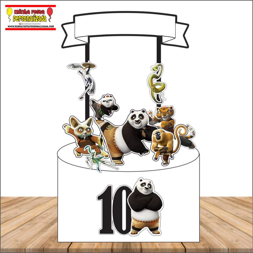 topo de bolo Kung Fu Panda 1024x1024 - Topo de bolo Kung Fu Panda Grátis Para Imprimir