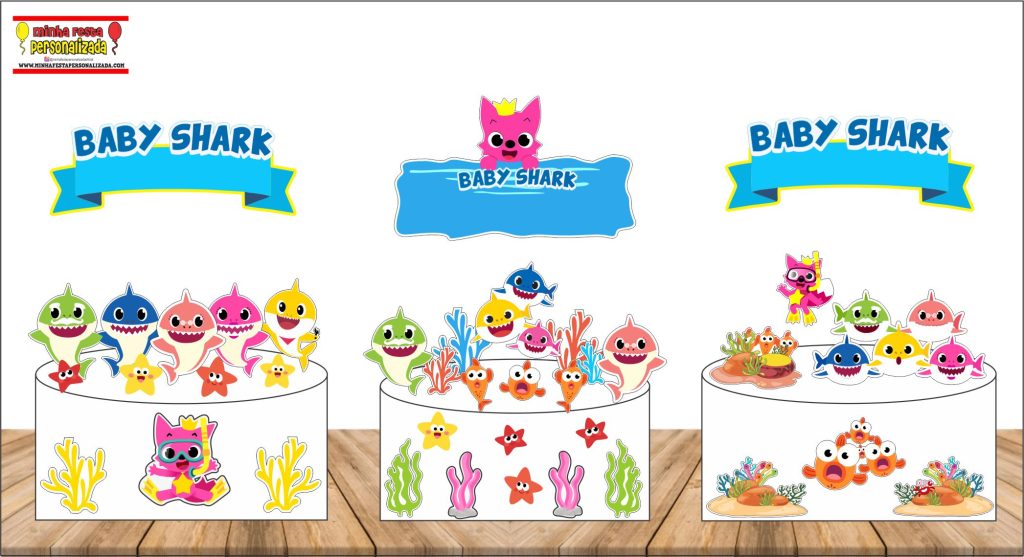topo de bolo para imprimir baby shark 1024x557 - Topo de Bolo Para imprimir Grátis– Minha Festa Personalizada