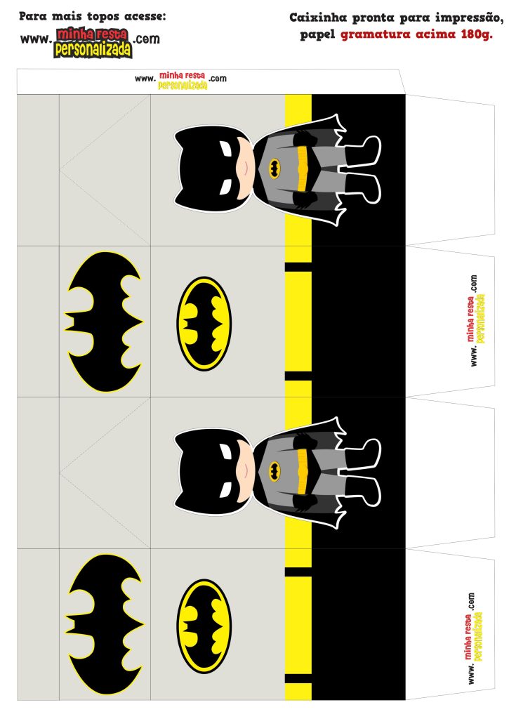 CAIXA MILK PRONTA 725x1024 - Caixinhas Personalizadas do Batman