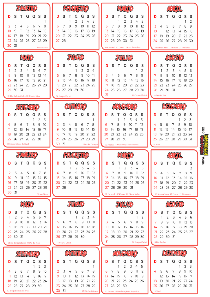 CALENDARIO AKATSUKI DE GELADEIRA 02 725x1024 - Calendário 2022 da Akatsuki 01