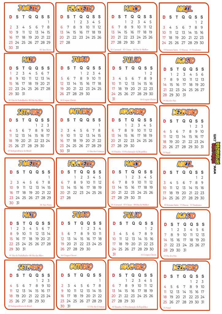 CALENDARIOS NARUTO GELADEIRA PT2 725x1024 - Calendario do Naruto 2022