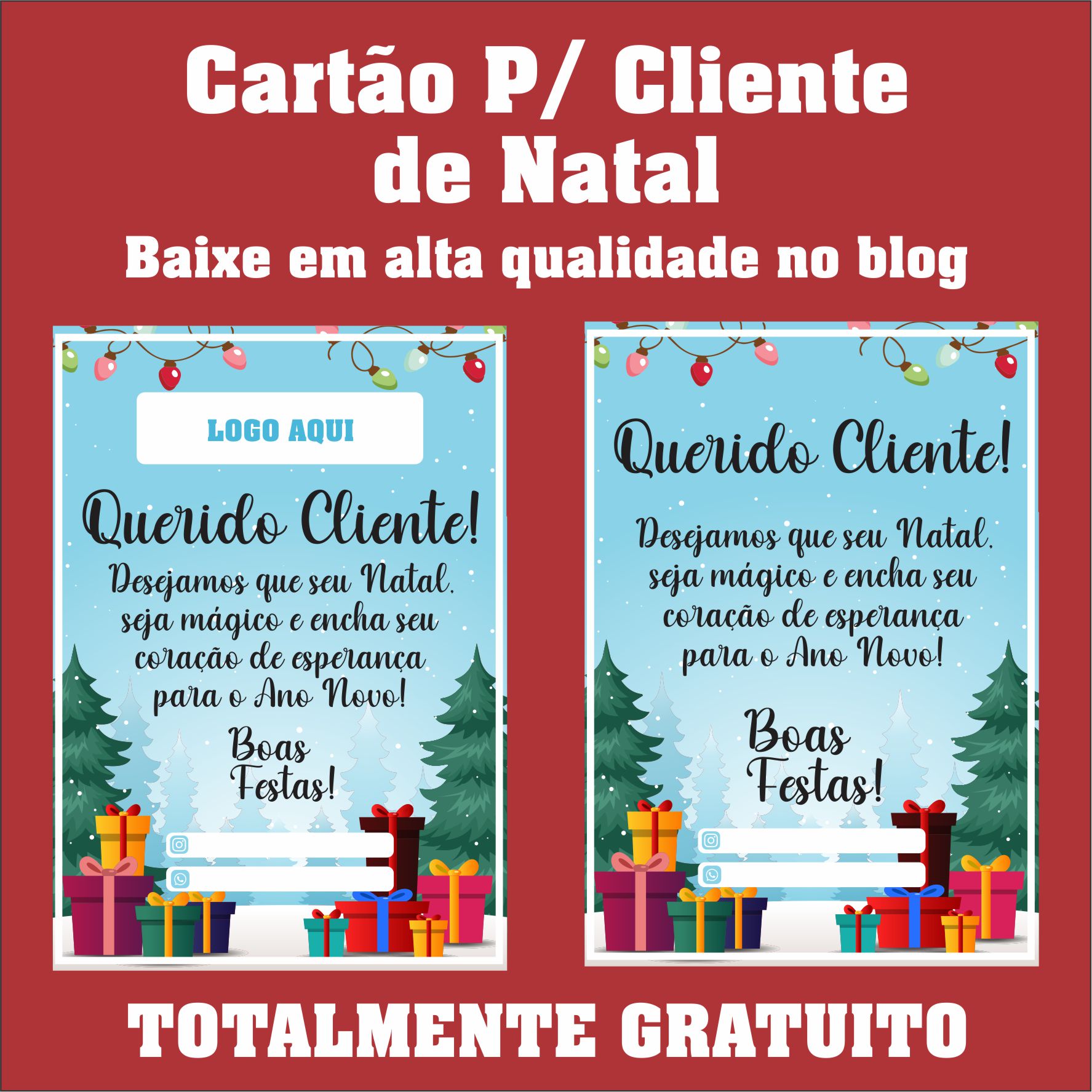 Cartoes De Natal Para Imprimir Cartão De Natal E Boas Festas