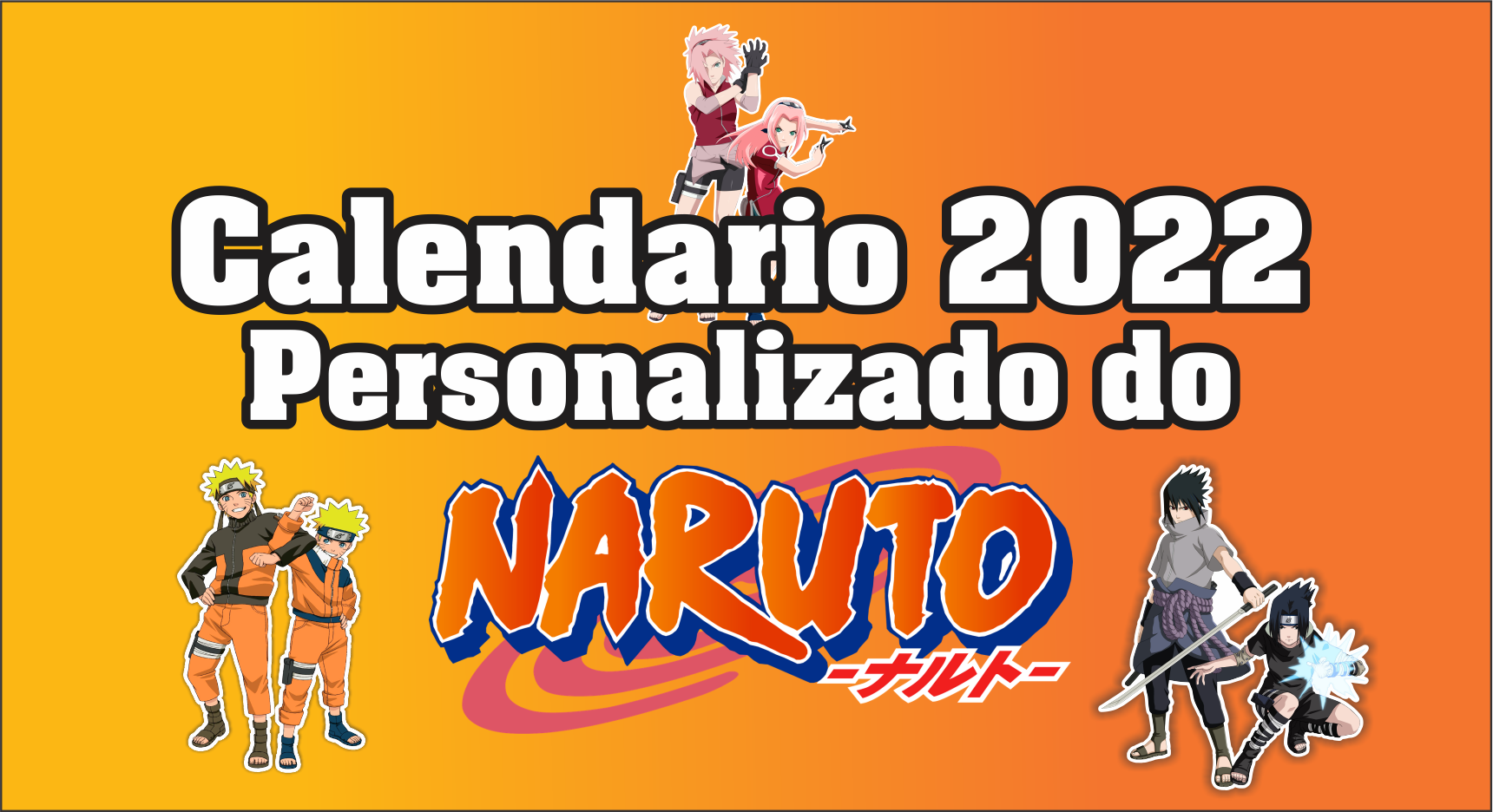 Calendario Naruto 2023  Calendário, Anime, Escola