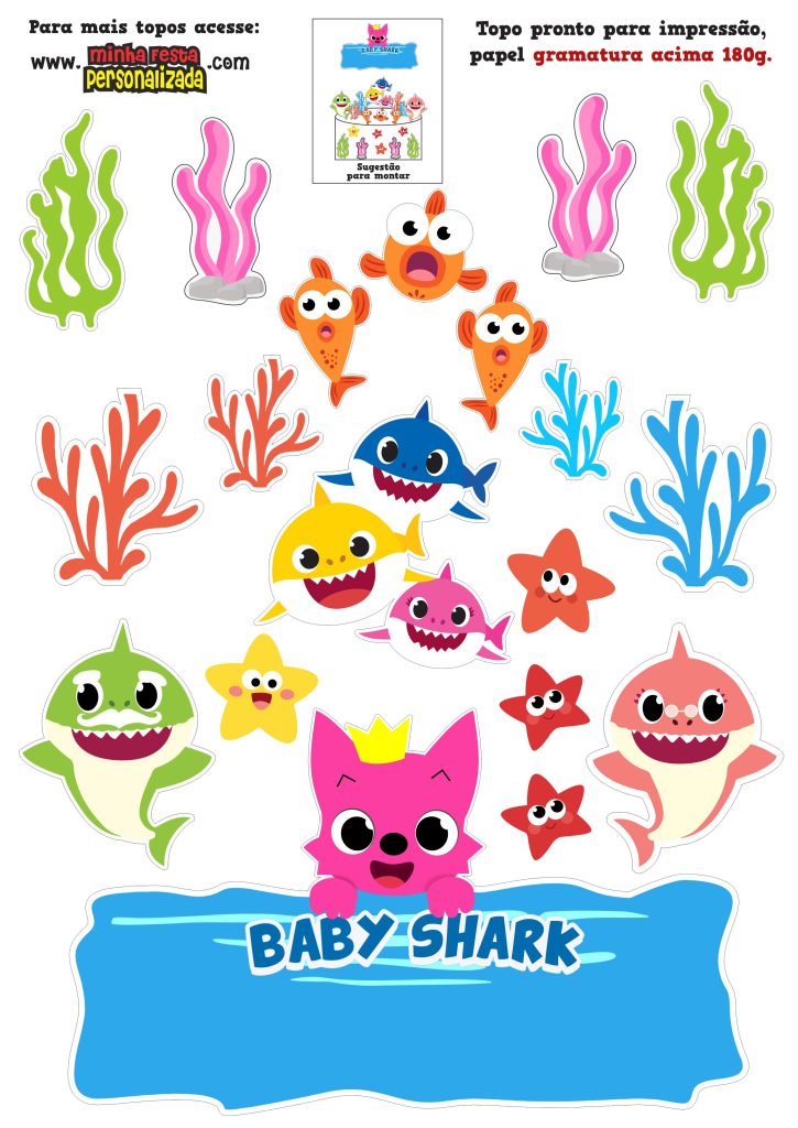 Modelo 02 19 725x1024 - Topos de bolo do Baby Shark