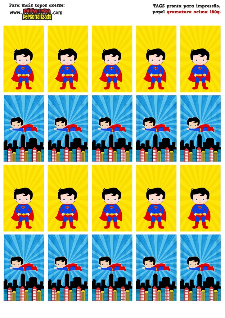 TAGS TUBETE 3 725x1024 - Tags Personalizadas do Super Man Baby