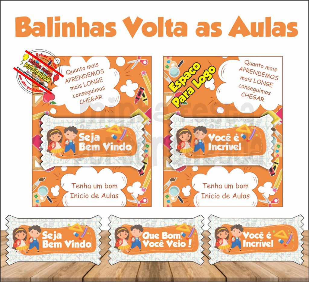 BALINHAS VOLTA AS AULAS 03 1024x936 - Balinhas Personalizadas de Volta as Aulas com Cartão Personalizado