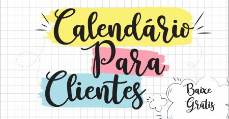 Calendário de Geladeira para Clientes pronto para imprimir