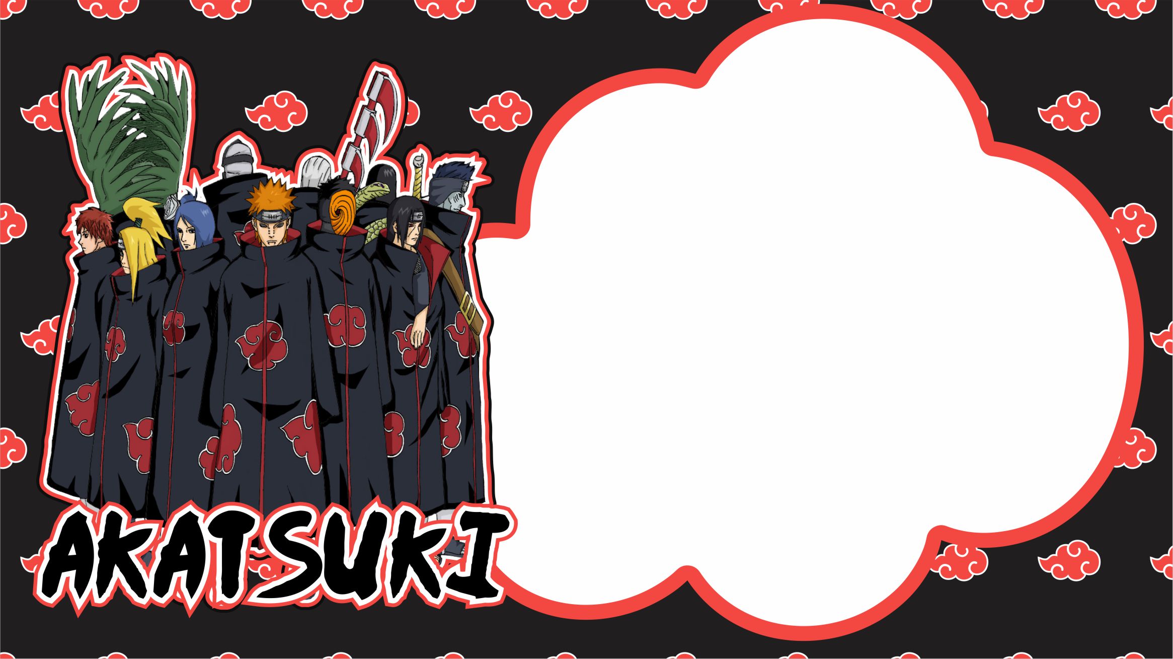 Etiqueta escolar da Akatsuki