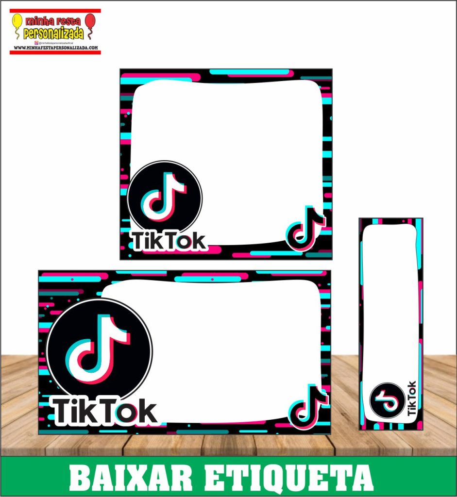 ETIQUETA ESCOLAR TIK TOK 941x1024 - Etiqueta Escolar Personalizada Para Imprimir de Volta as Aulas