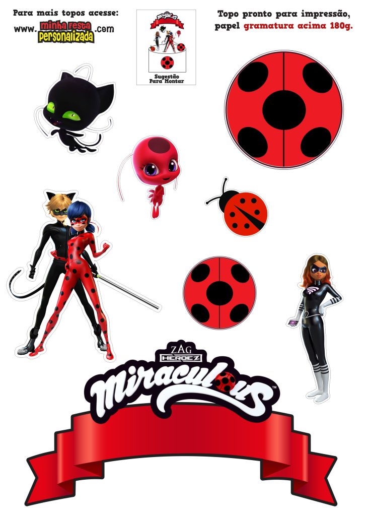 Topo De Bolo Miraculous Ladybug Para Editar E Imprimir  Lady bug birthday  cake, Ladybug birthday, Ladybug party