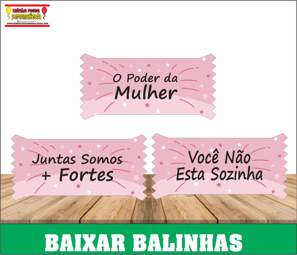 BALINHAS DIA DA MULHER 1024x880 - Balinhas Dia das Mulheres Com Cartão Para Imprimir Totalmente gratuito