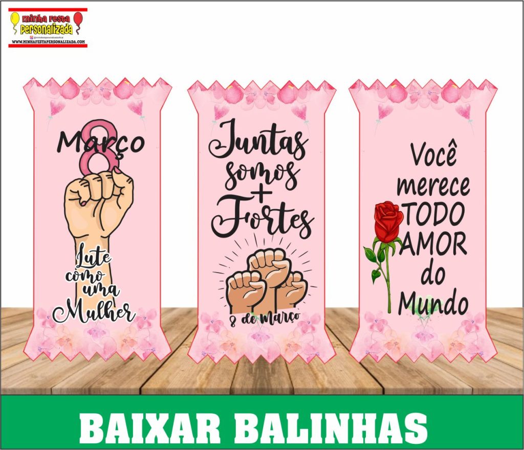 Balinhas para o dia das mulheres 1024x880 - Balinha Personalizada Dia da Mulher Com Cartão Para Imprimir Grátis