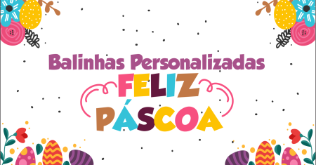 Balinhas Personalizadas de Pascoa Gratuita