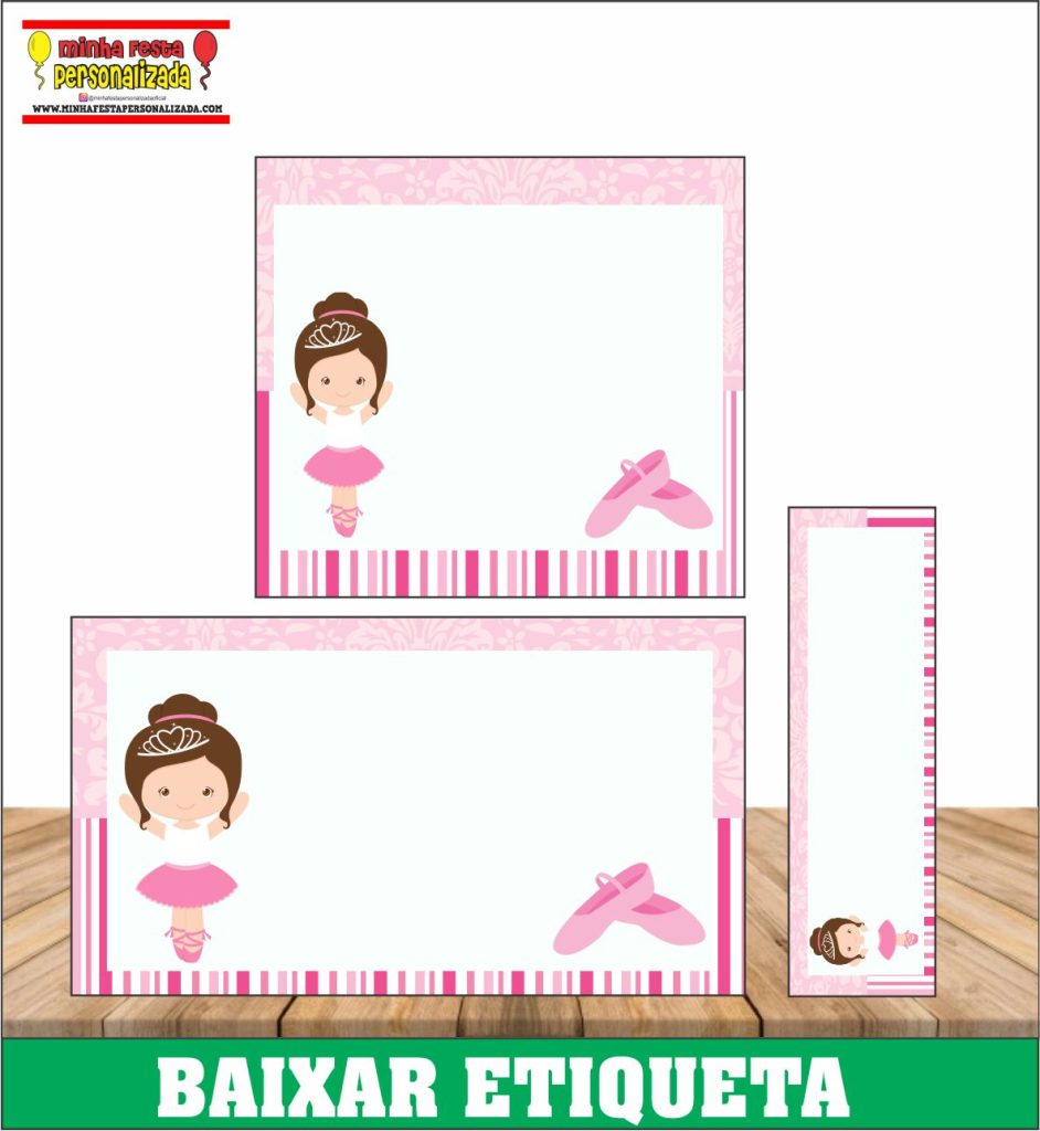 ETIQUETA ESCOLAR BAILARINA 942x1024 - Etiqueta Escolar Personalizada Para Imprimir de Volta as Aulas