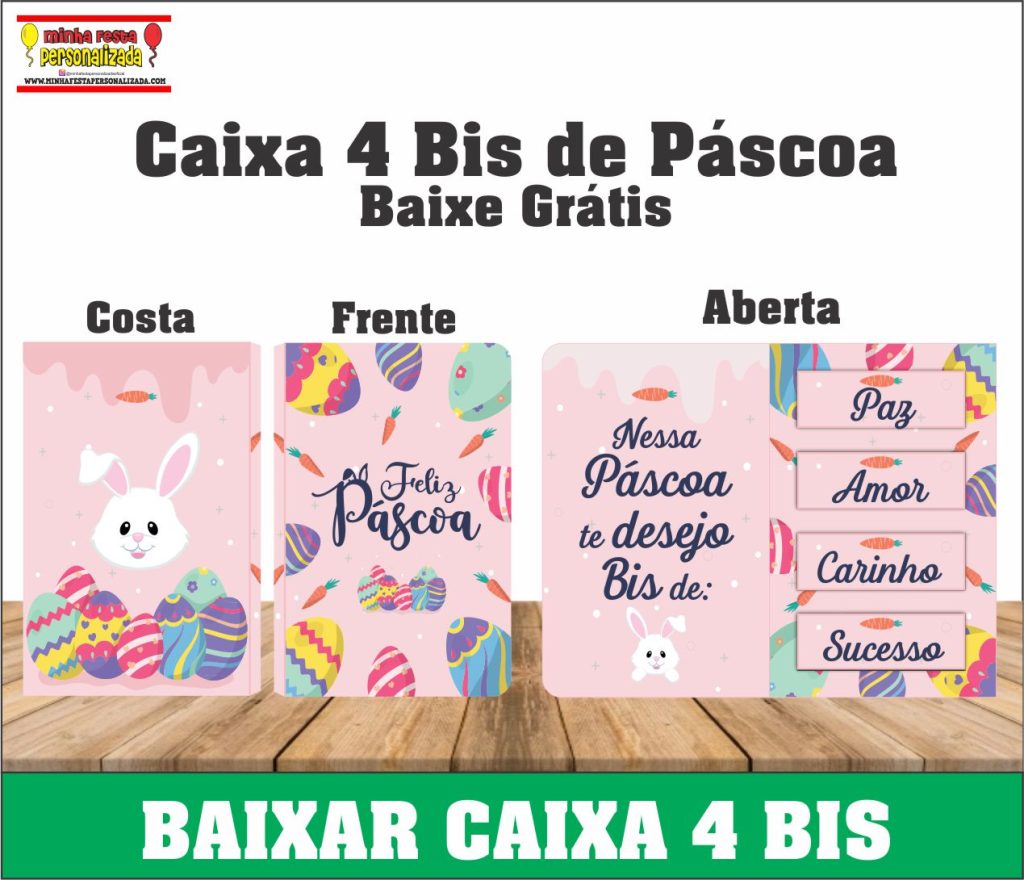 CAIXA 4 BIS DE PASCOA ROSA 1024x880 - Caixa 4 Bis de Pascoa Pronto Para Imprimir