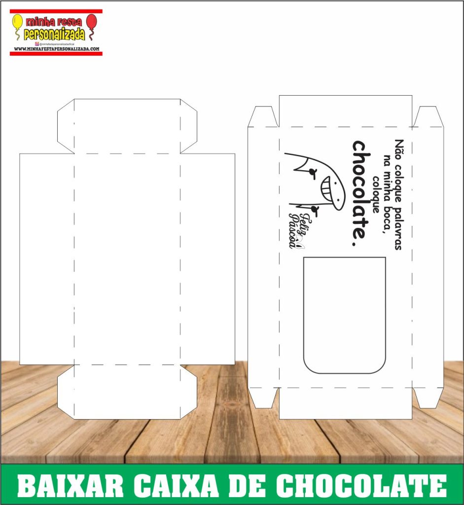 CAIXA BARRA DE CHOCOLATE RECHEADA FLORK 02 941x1024 - Caixa Barra de Chocolate Recheada do Flork Pronto Pra Imprimir