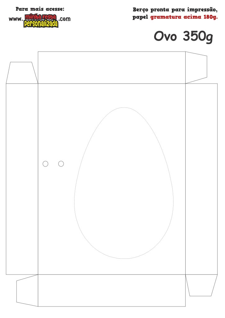 CAIXA OVO DA PASCOA BERCO DE 350G 725x1024 - Berços da Caixa de Ovo de Pascoa Flork