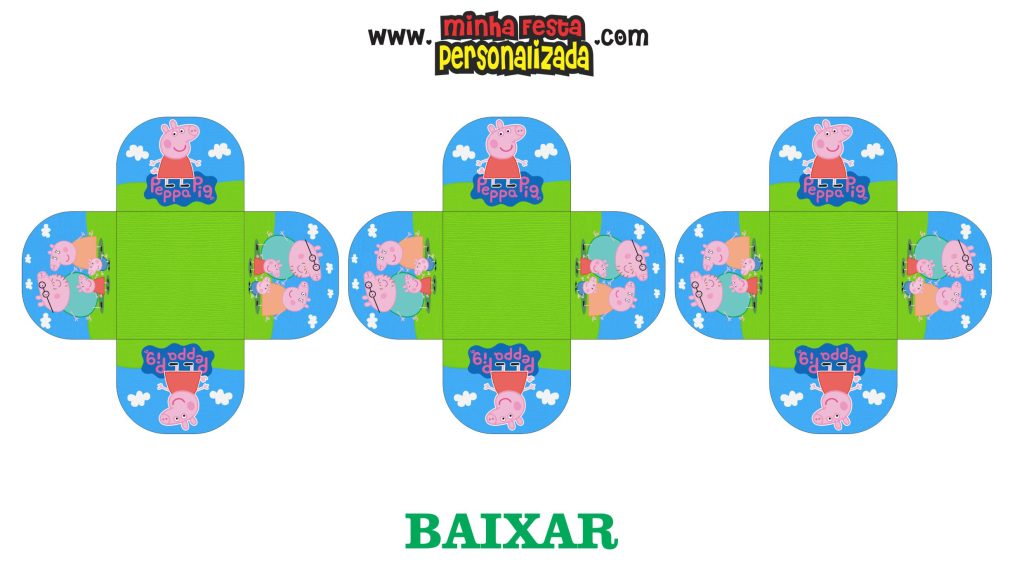 Tags Personalizadas do Kit Festa Peppa Pig Para Imprimir