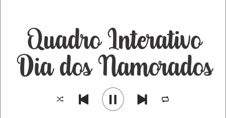 Quadro Interativo dia dos Namorados Gratuito pronto para imprimir