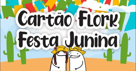 Cartão Flork Festa Junina Para Cliente Pronto Para Imprimir