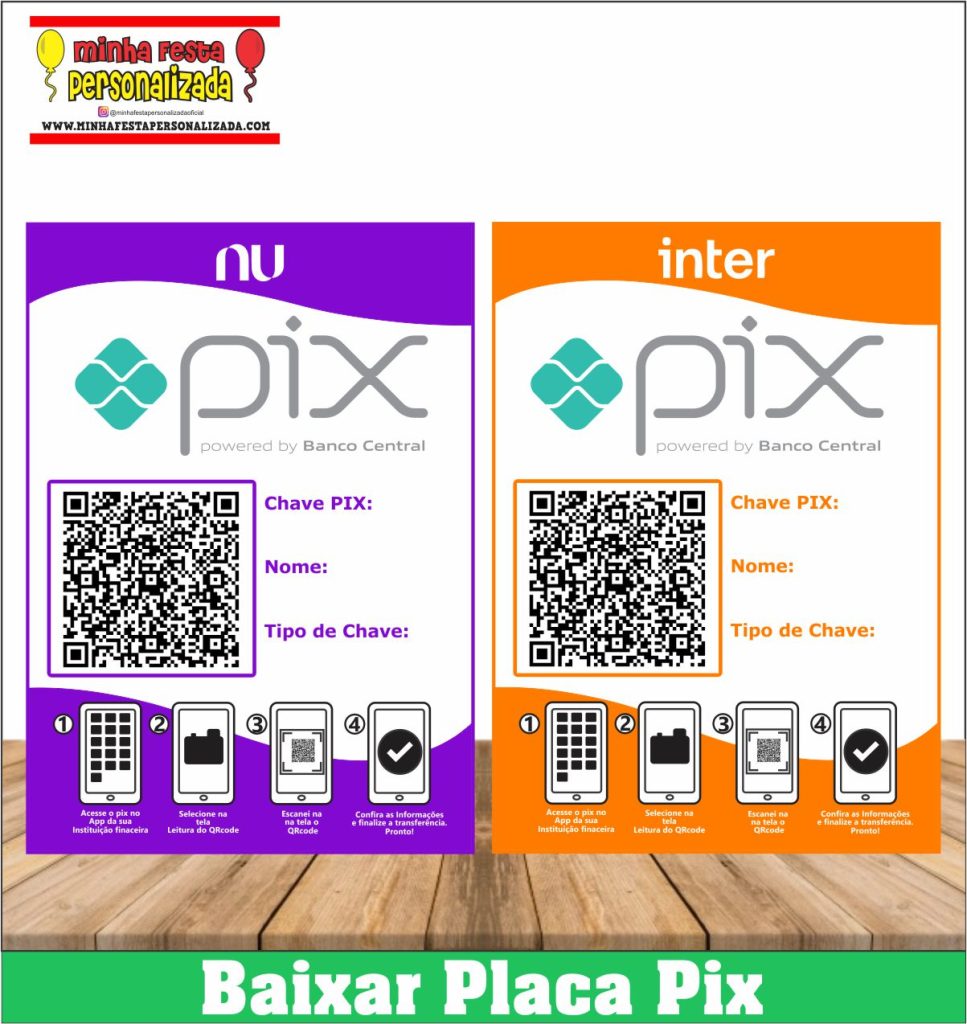 PLACA PIX PERSONALIZADA MODELO 01 967x1024 - Placa Pix Personalizada de Bancos Para Imprimir