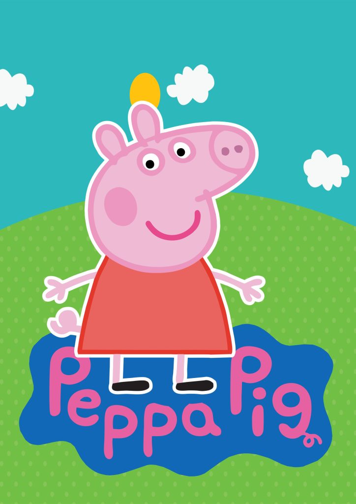 QUADRO 01 1 724x1024 - Quadros Personalizado do Kit Festa Peppa Pig Para Imprmir