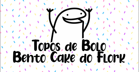 Topo de Bolo Bento Cake do Flork Redondo Para Imprimir