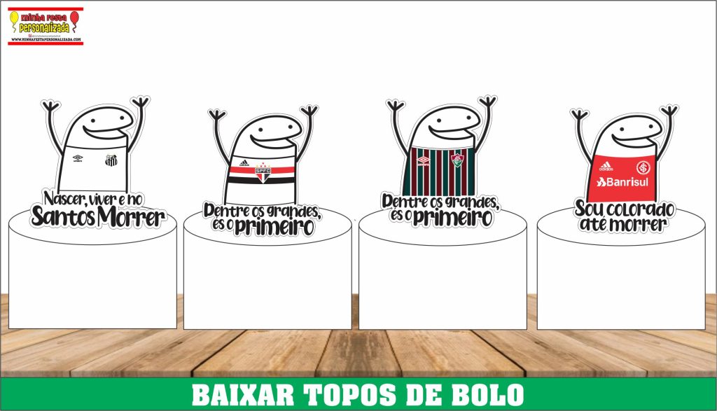 Topo de bolo Flork Torcedor 2 1024x587 - Topo de bolo Flork Torcedor Gratuito Pronto Para Imprimir