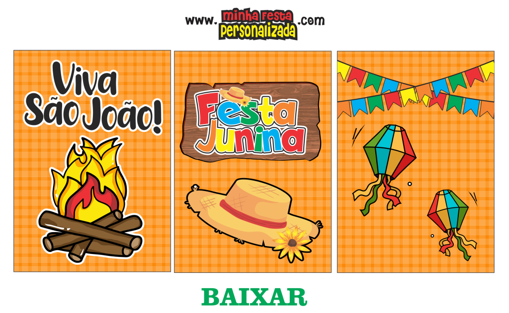 quadros personalizados ´para okit festa junina