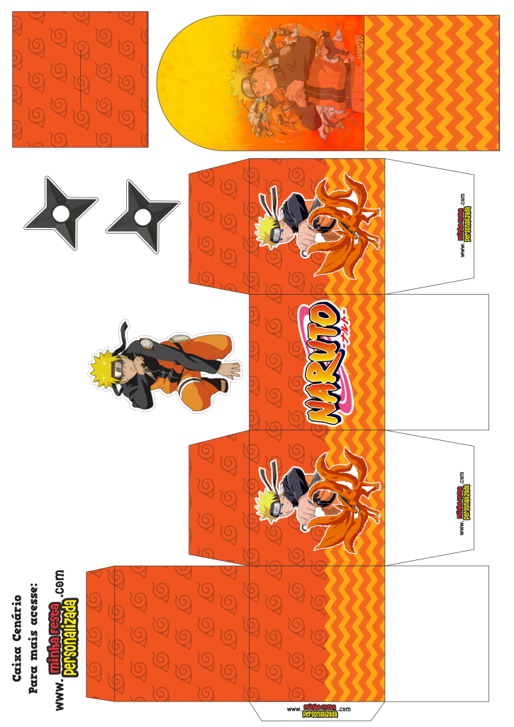 CAIXA CENARIO DO NARUTO 725x1024 - Caixa Mini Cenario Naruto Para Imprimir