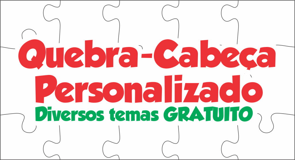 Criando quebra cabeça personalizado no Canva - Adaptação de