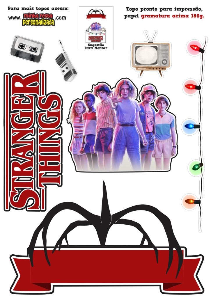 Modelo 04 1 725x1024 - Topos de Bolo Stranger Things Modelo 03 e 04