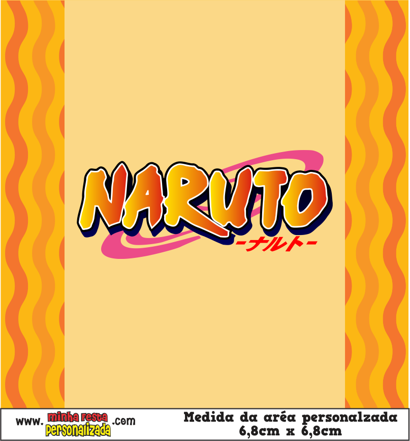 MODELO 01 4 - Balinhas Personalizadas Naruto