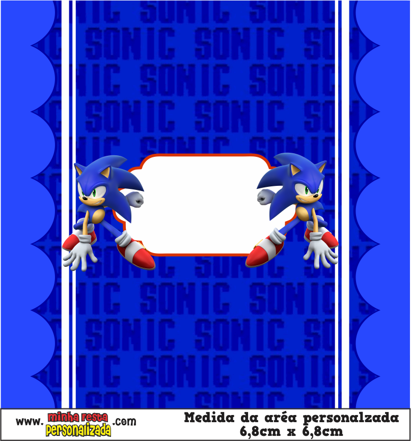 MODELO 02 21 - Balinhas Personalizadas Sonic