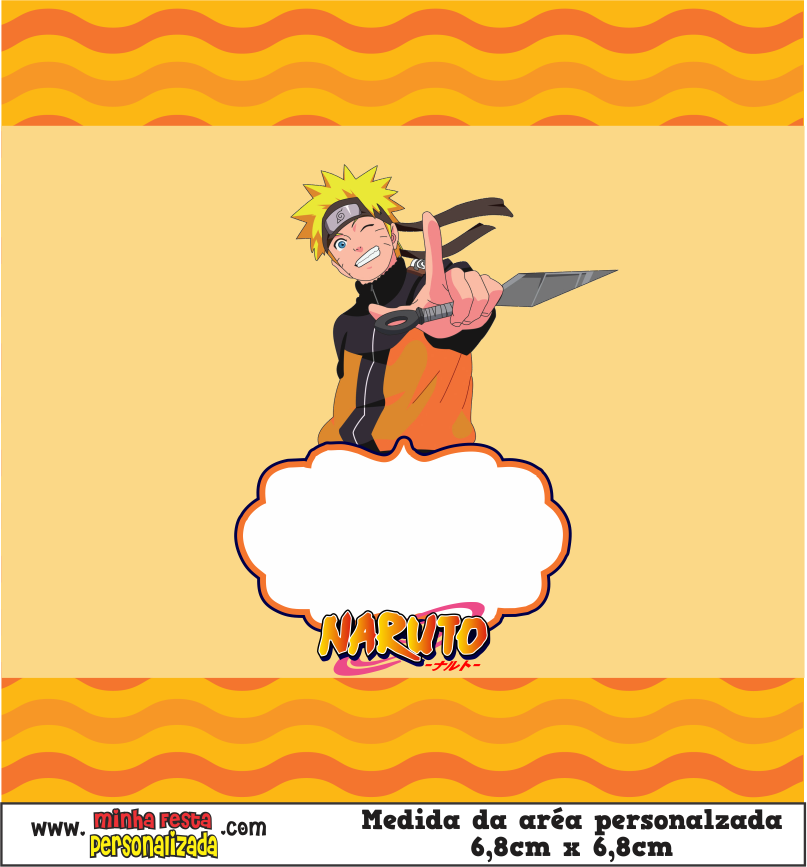 MODELO 02 4 - Balinhas Personalizadas Naruto