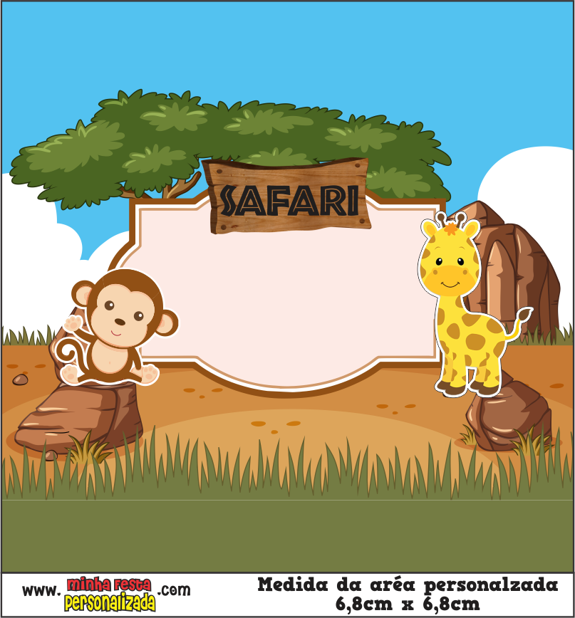 MODELO 02 9 - Balinhas Personalizadas Safari