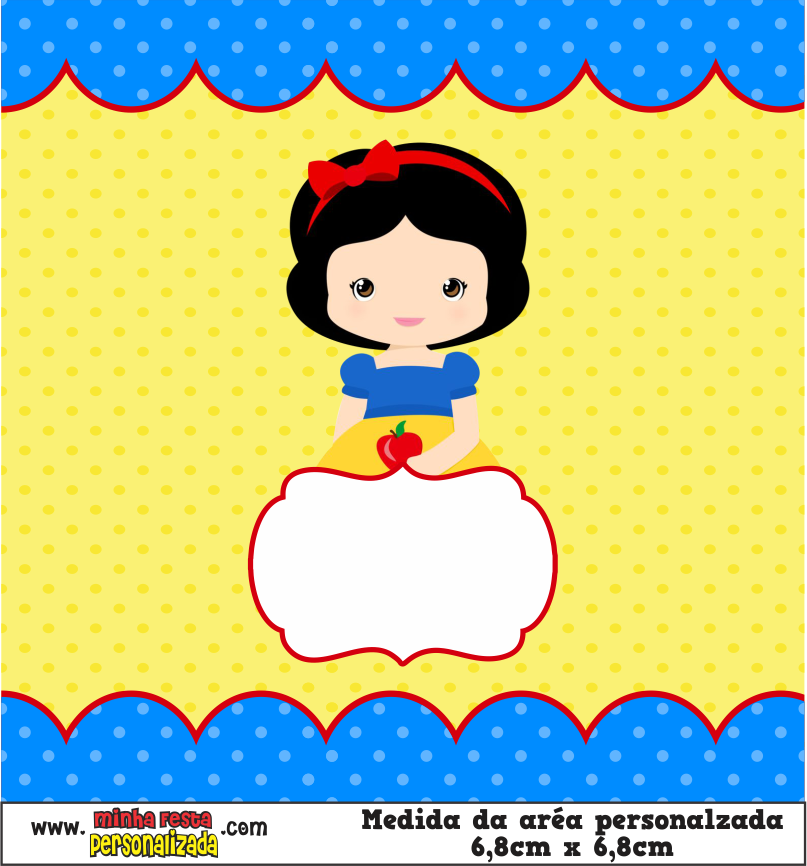 MODELO 03 11 - Balinhas Personalizadas Branca de Neve