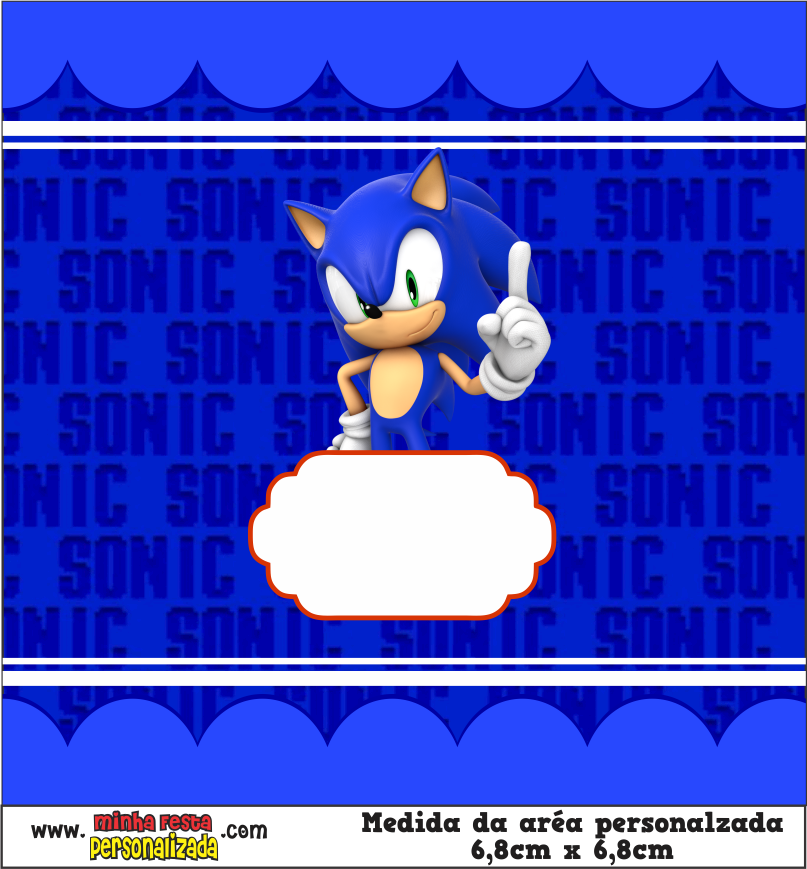 MODELO 03 18 - Balinhas Personalizadas Sonic