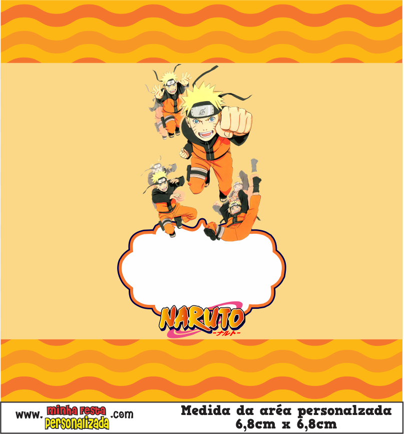 MODELO 03 4 - Balinhas Personalizadas Naruto